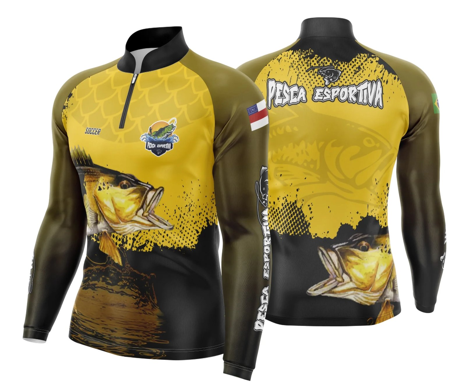 Arte Camisa Pesca Fishing Dourado Maron