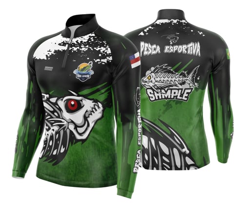 Arte Camisa Pesca Fishing Escama de Peixe