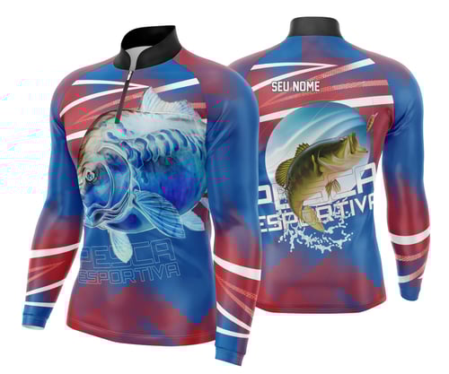 Arte Camisa Pesca Fishing Esportiva