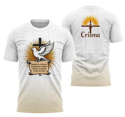 Camisa Religiosa Crisma Religião