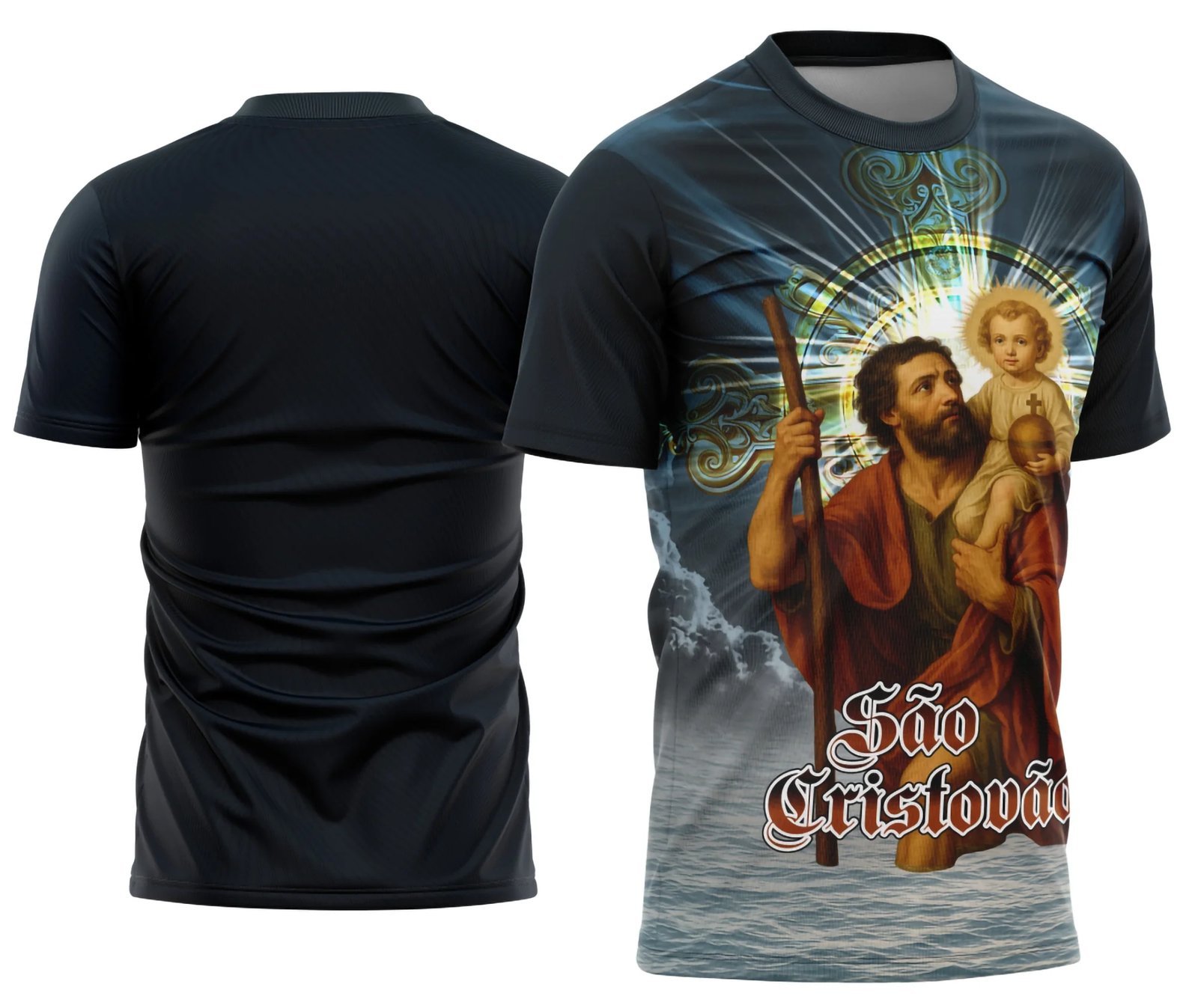 Arte Camisa Religiosa São Cristovão - 0004 - Religião