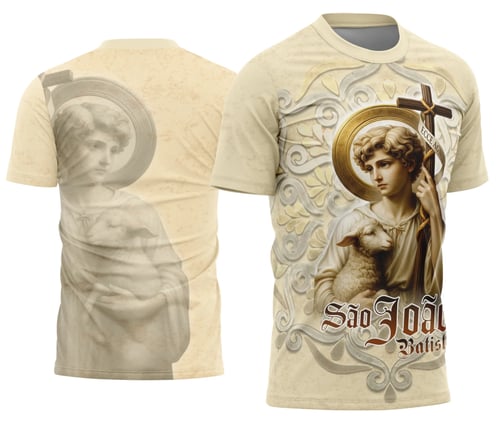 Arte Camisa Religiosa São João Batista - 0005 - Religião