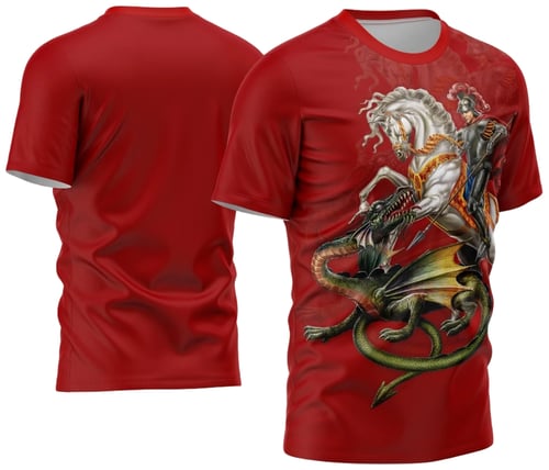 Arte Camisa São Jorge Vermelha