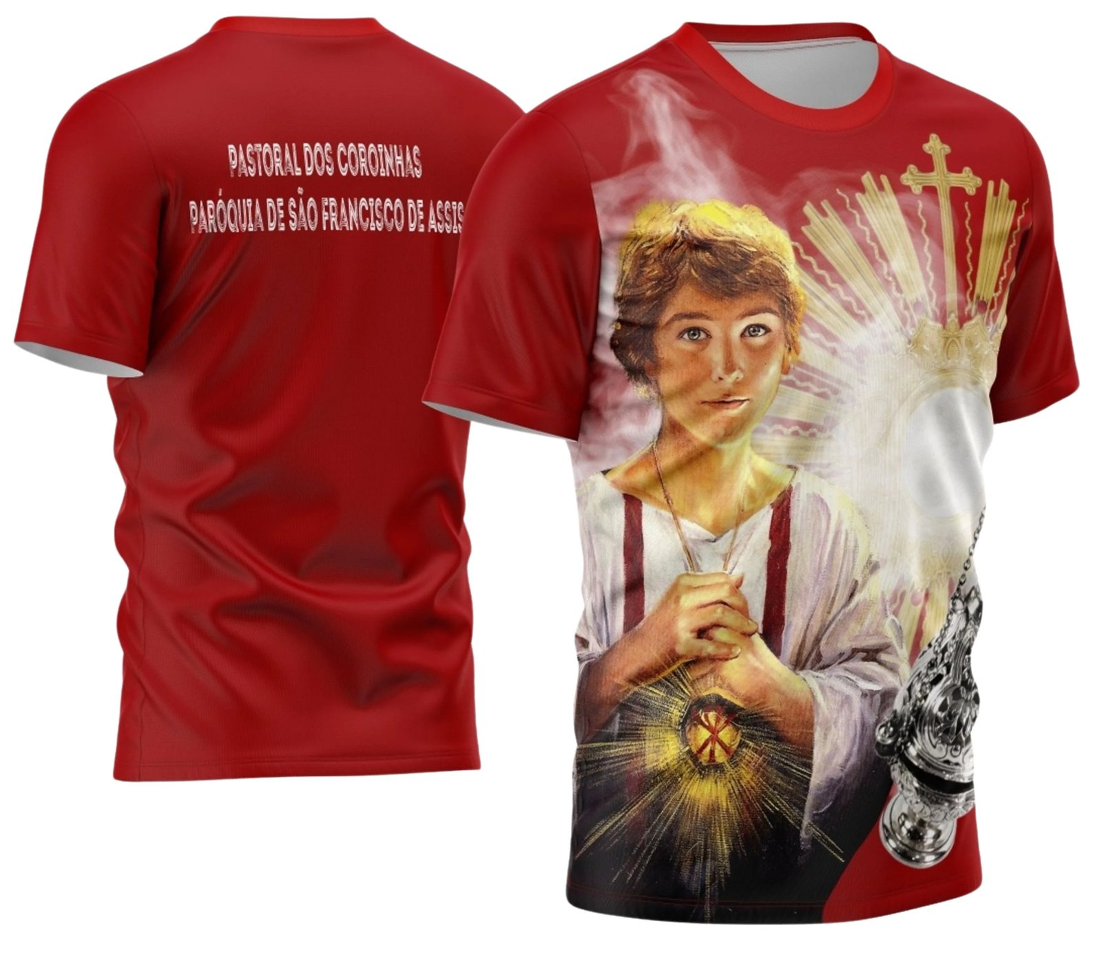 Arte Camisa de Religião São Tarcísio Coroinhas camiseta Sublimação