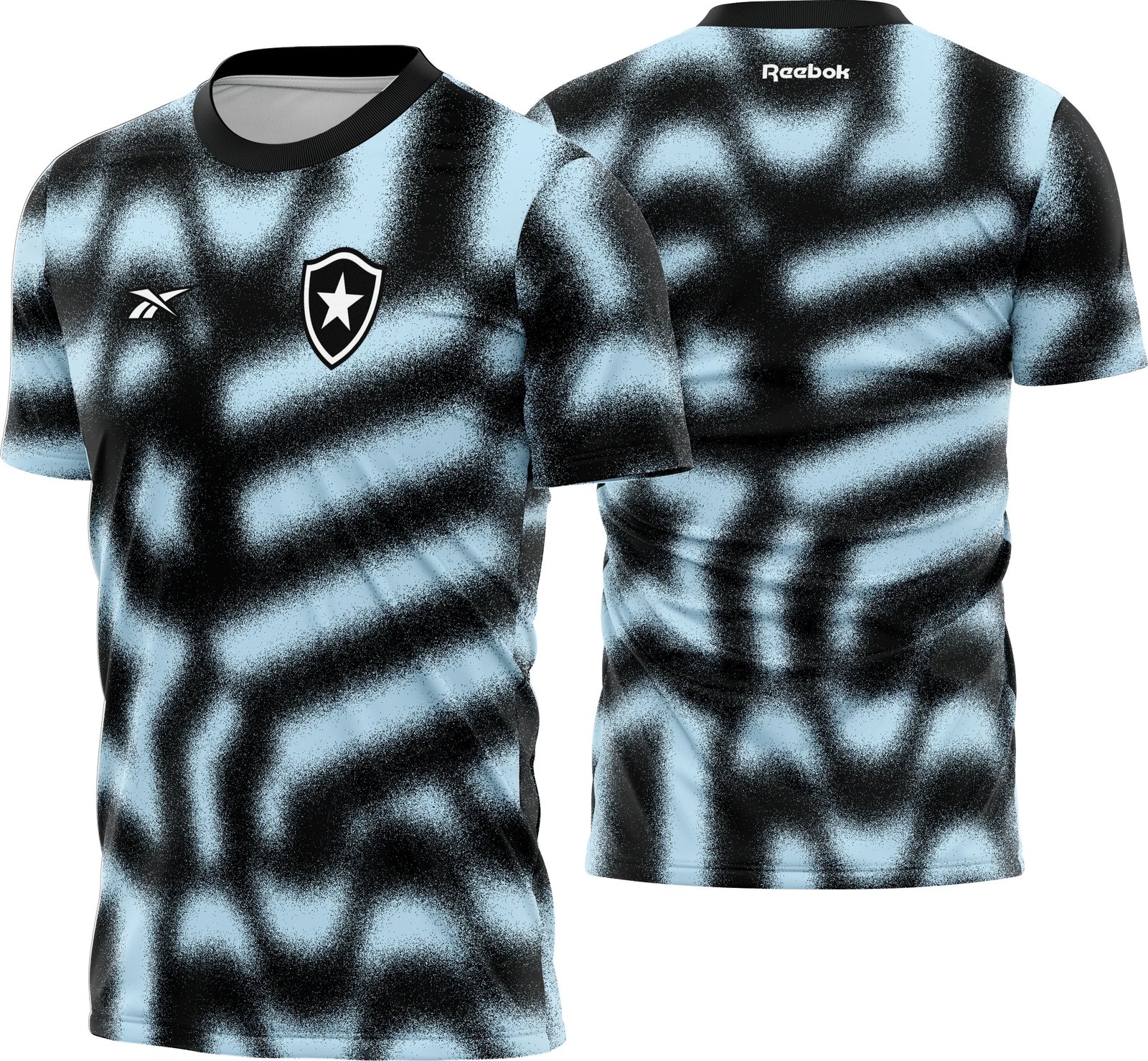 Arte Camisa Treino Atleta Botafogo - Azul - Preto 2023