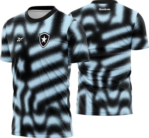 Arte Camisa Treino Atleta Botafogo - Azul - Preto 2023