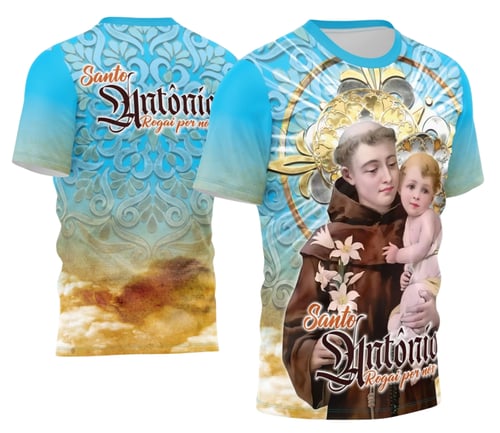 Arte Camisa Santo Antônio Religião 2026