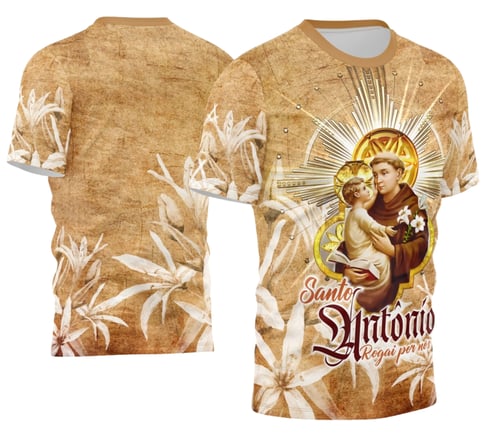 Arte Camisa Santo Antônio Religião 2026