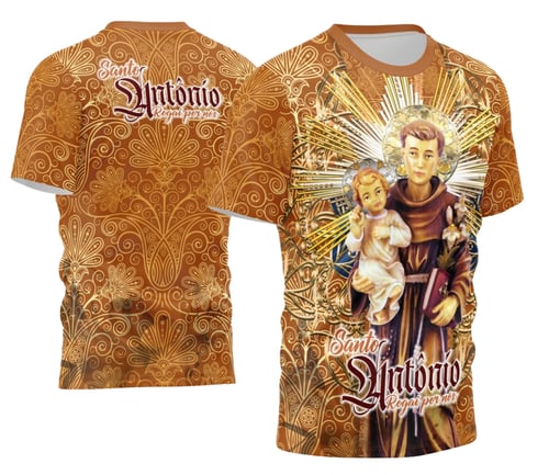 Arte Camisa Santo Antônio Religião 2026
