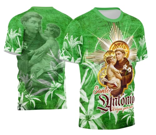 Arte Camisa Santo Antônio Religião 2026