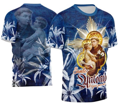 Arte Camisa Santo Antônio Religião 2026