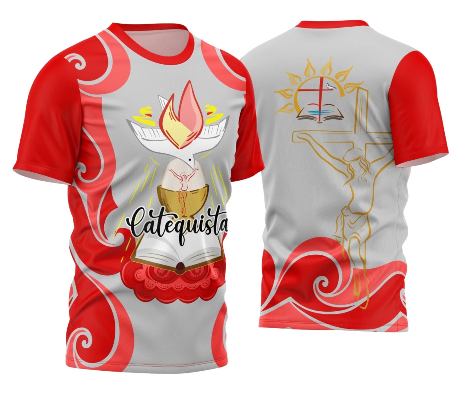 Arte Camisa Vetor Religião - Catequista M2