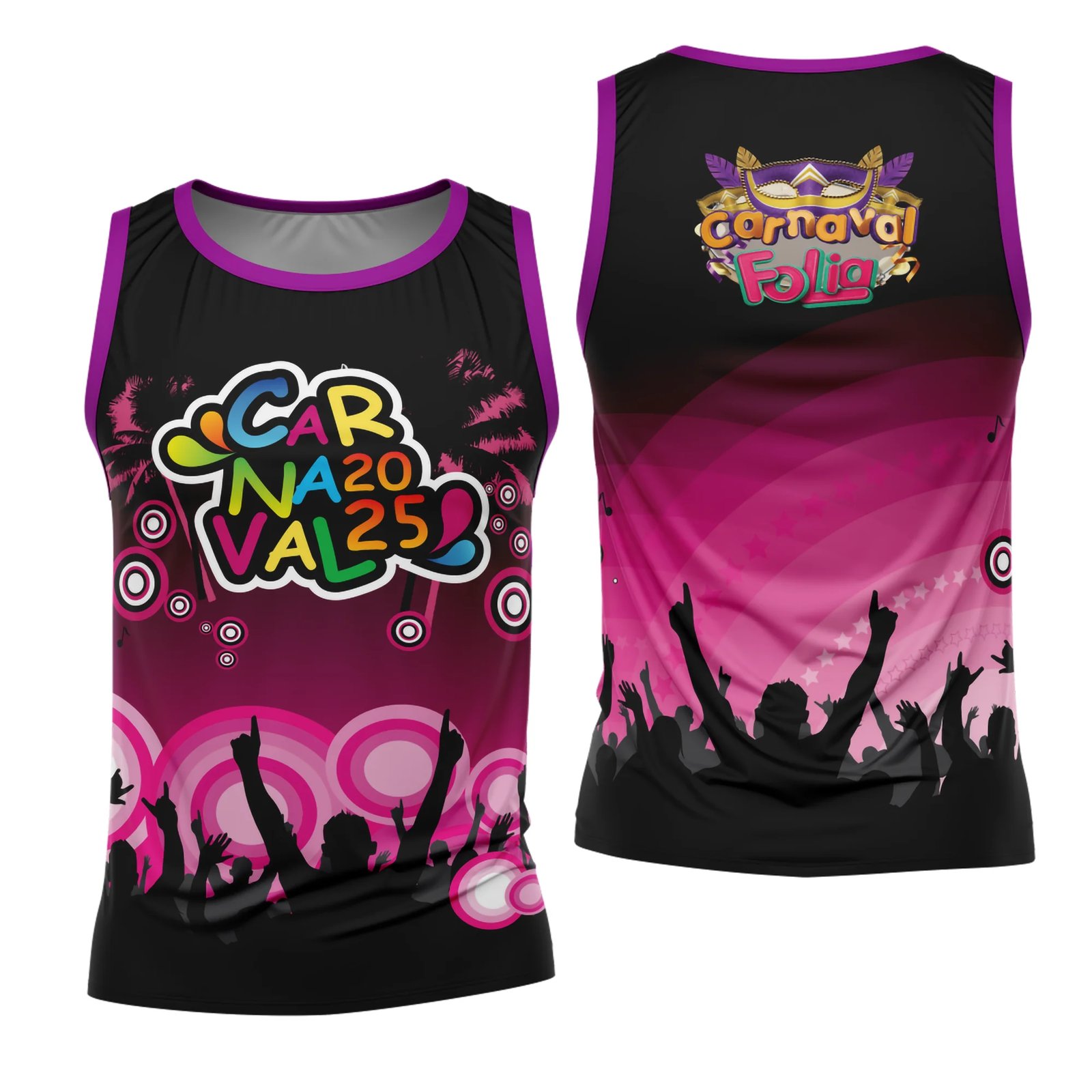 Arte Estampa Camisa Abadá de Carnaval 2026