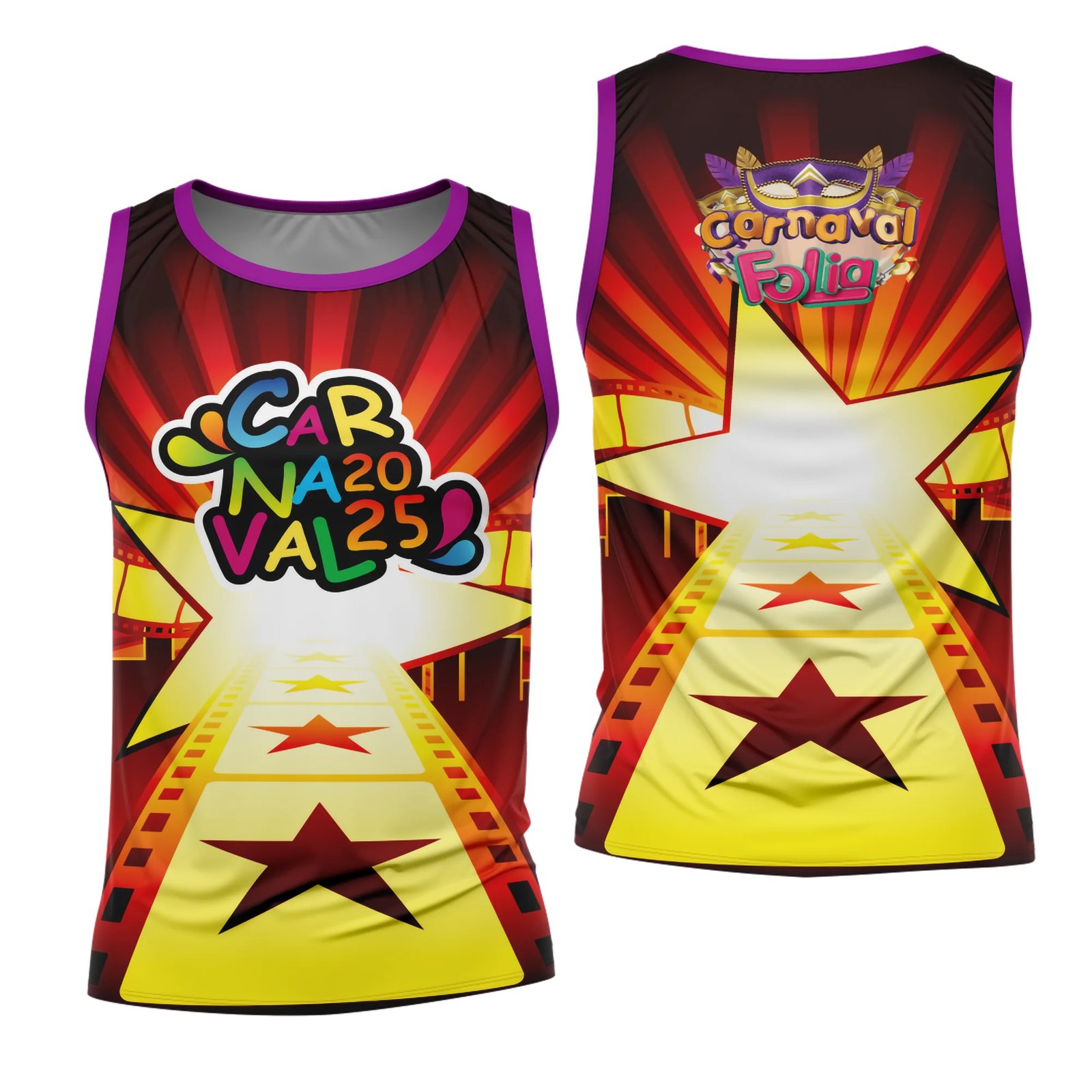 Arte Estampa Camisa Abadá de Carnaval 2026