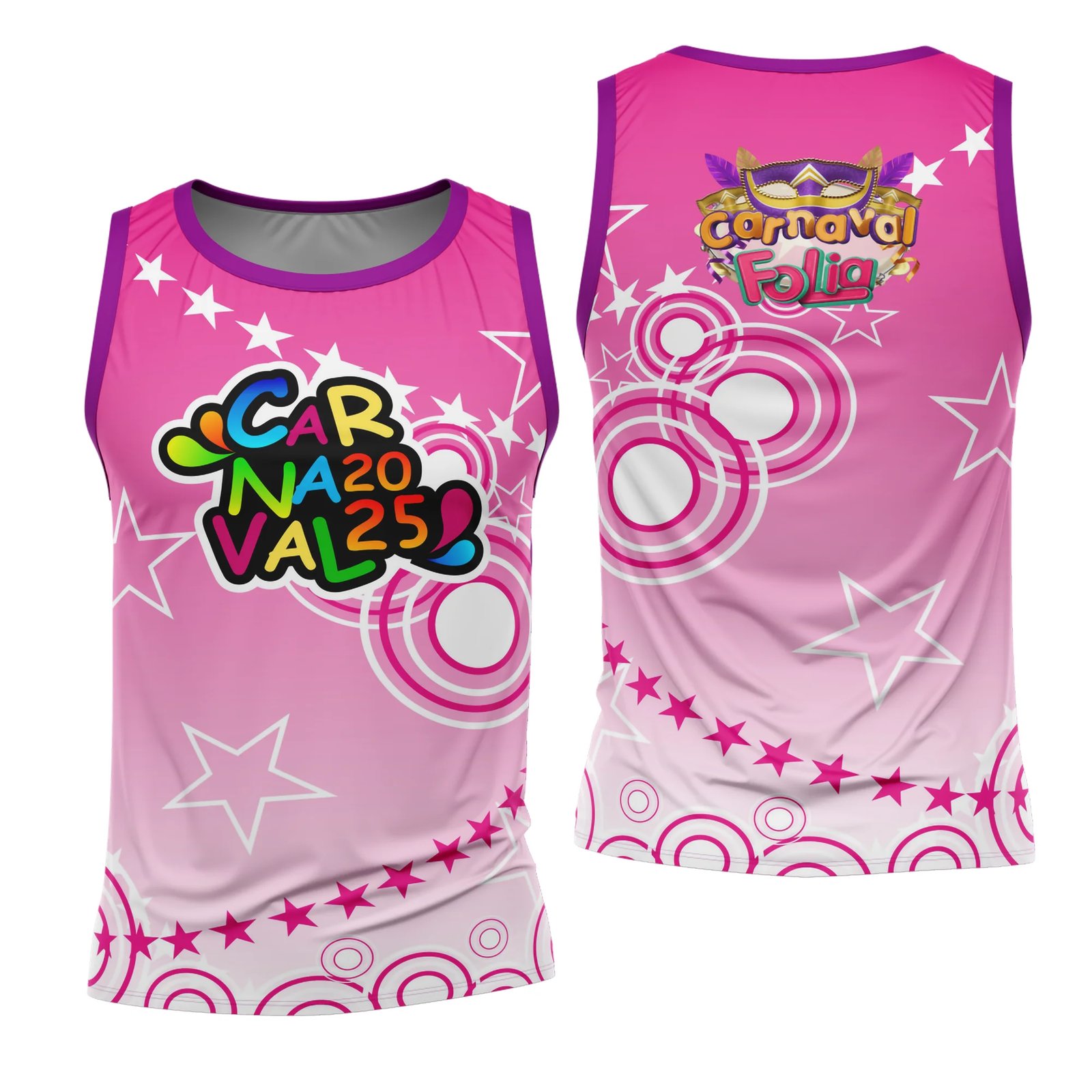 Arte Estampa Camisa Abadá de Carnaval 2026 - Modelo 23