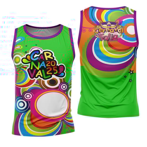 Arte Estampa Camisa Abadá de Carnaval 2026 - Modelo 23