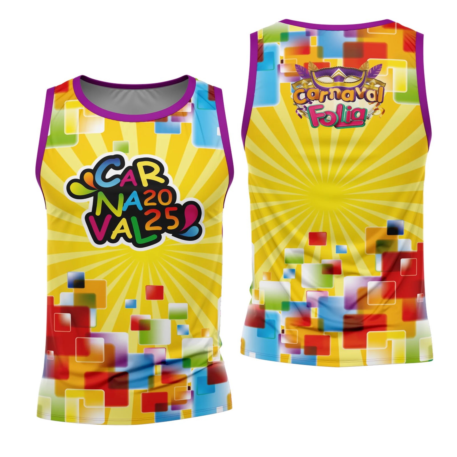Arte Estampa Camisa Abadá de Carnaval 2026 - Modelo 23