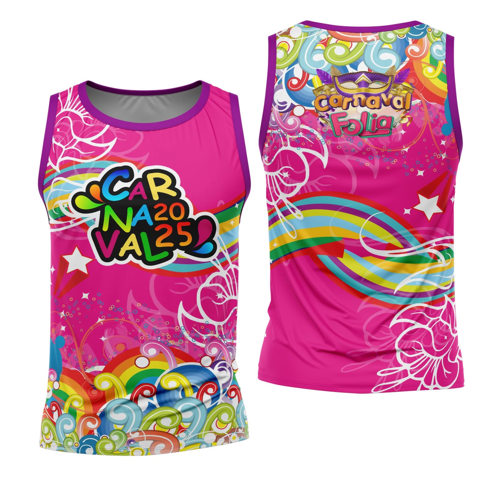 Arte Estampa Camisa Abadá de Carnaval 2026 - Modelo 23