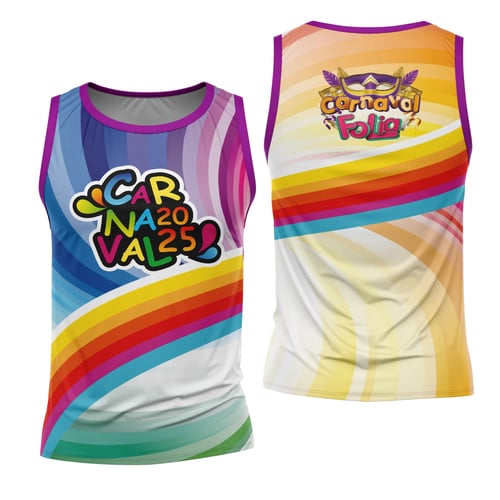 Arte Estampa Camisa Abadá de Carnaval 2026 - Modelo 23