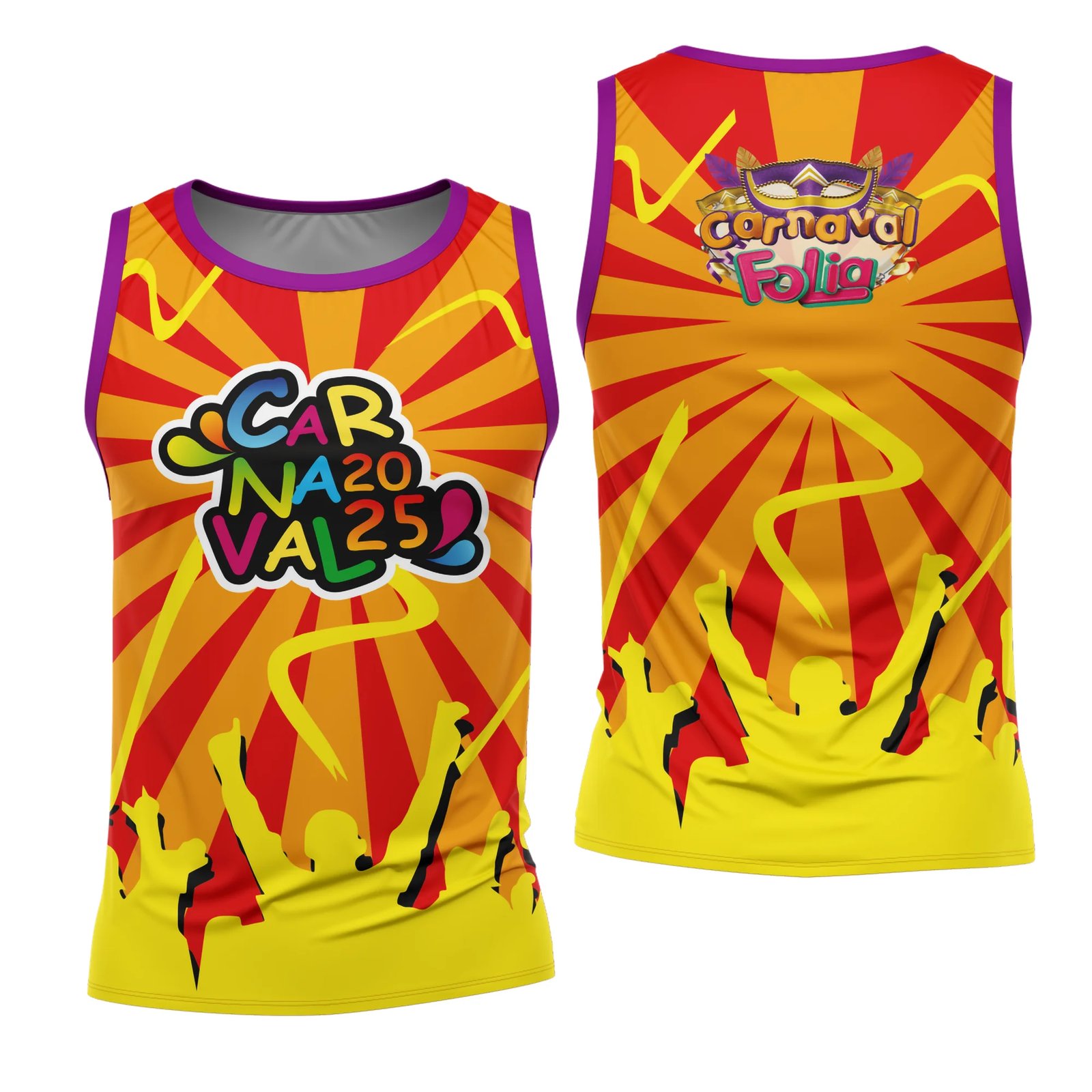 Arte Estampa Camisa Abadá de Carnaval 2026 - Modelo 23