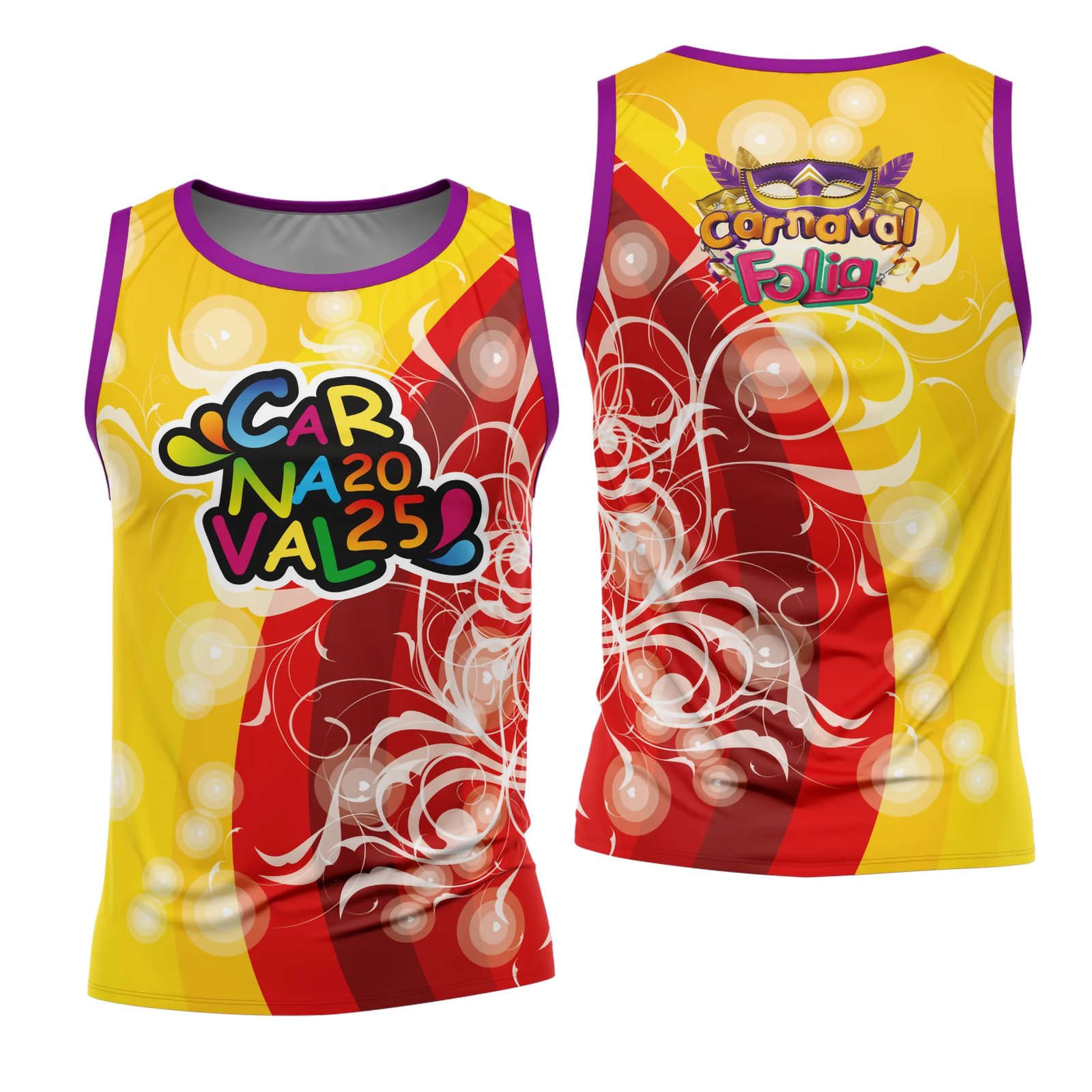 Arte Estampa Camisa Abadá de Carnaval 2026 - Modelo 23