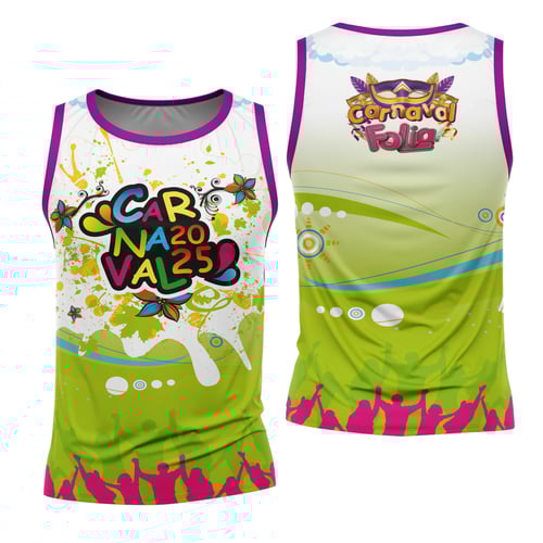 Arte Estampa Camisa Abadá de Carnaval 2026 - Modelo 23