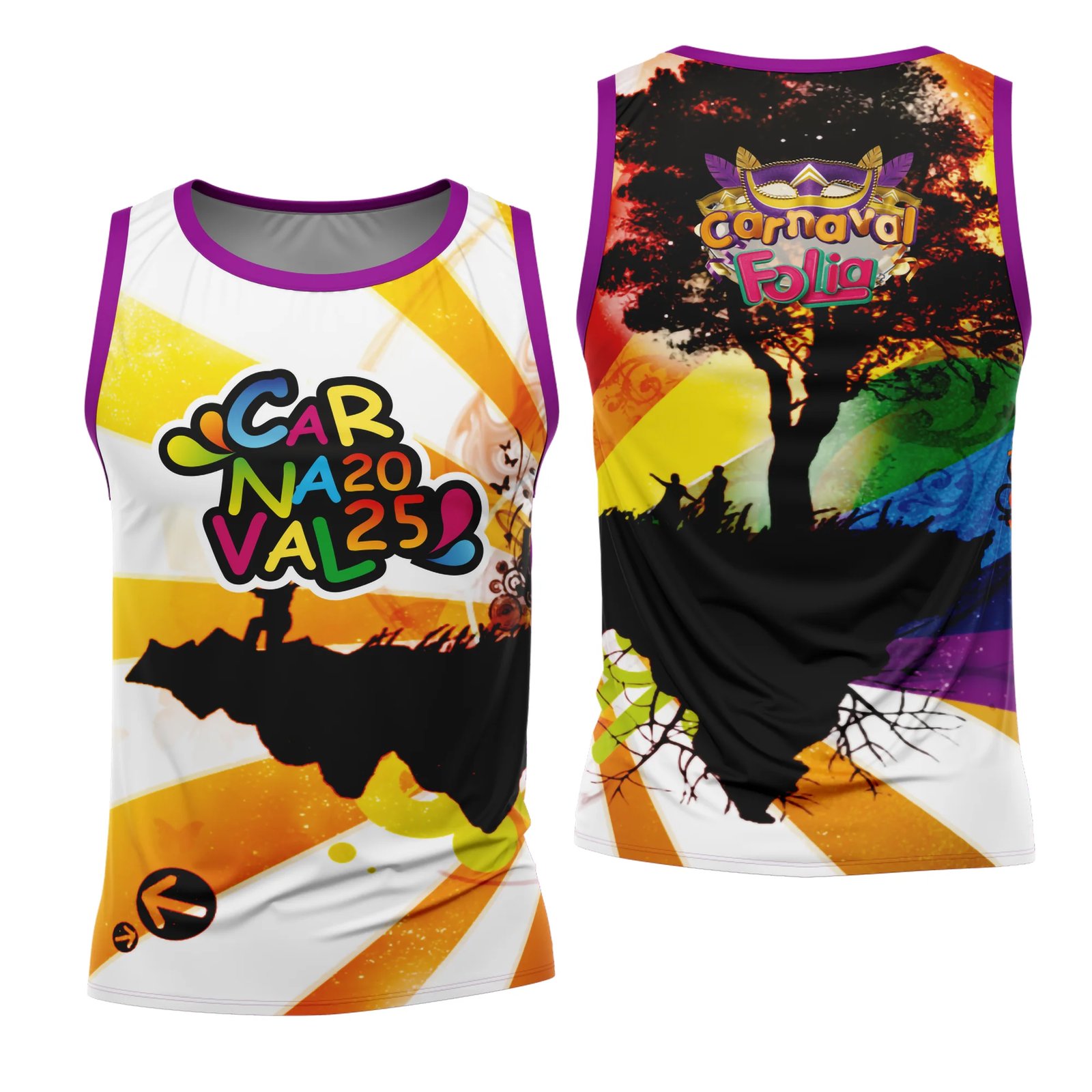 Arte Estampa Camisa Abadá de Carnaval 2026 - Modelo 23