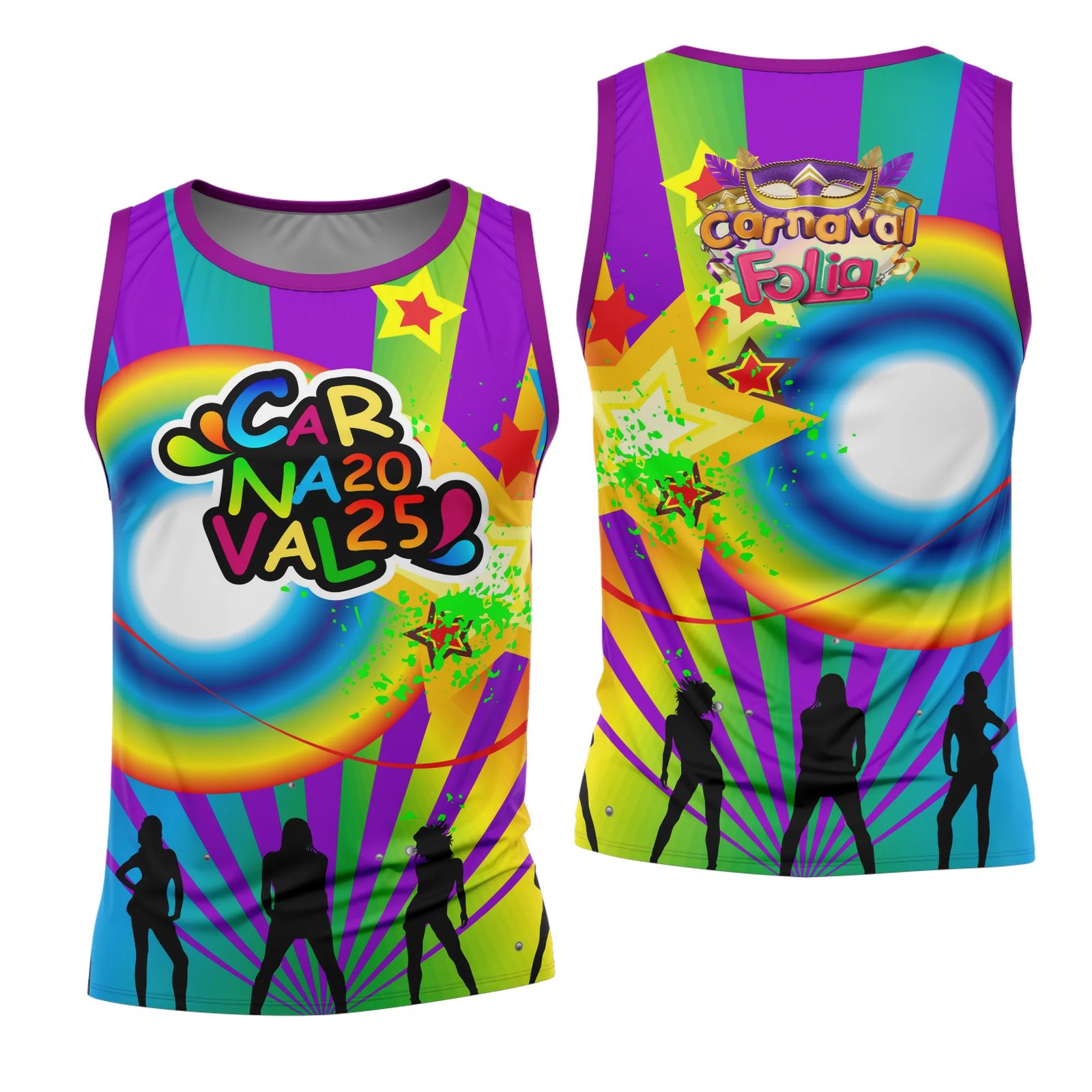 Arte Estampa Camisa Abadá de Carnaval 2026 - Modelo 23