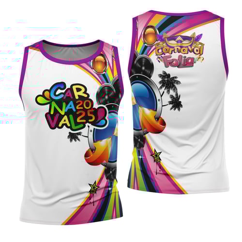 Arte Estampa Camisa Abadá de Carnaval 2026 - Modelo 23