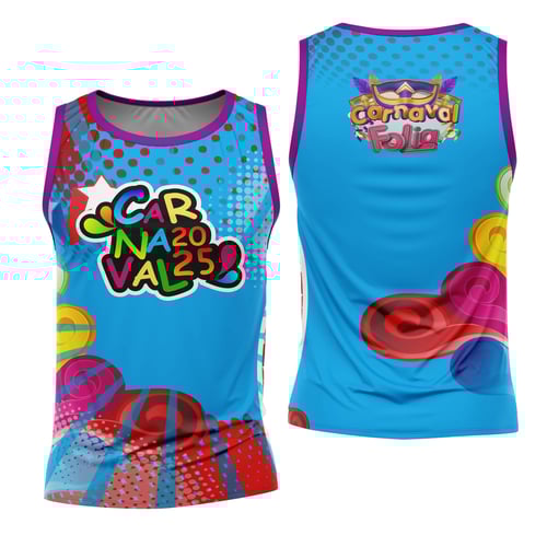 Arte Estampa Camisa Abadá de Carnaval 2026 - Modelo 60