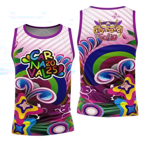 Arte Estampa Camisa Abadá de Carnaval 2026 - Modelo 23