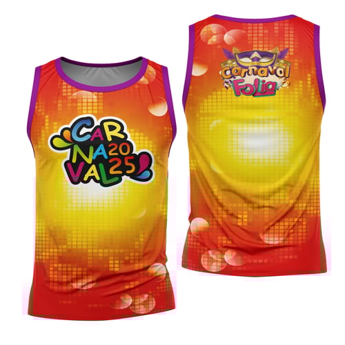 Arte Estampa Camisa Abadá de Carnaval 2026 - Modelo 23