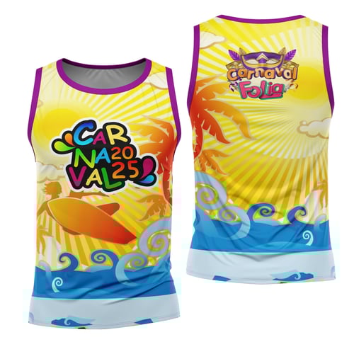 Arte Estampa Camisa Abadá de Carnaval 2026 - Modelo 64