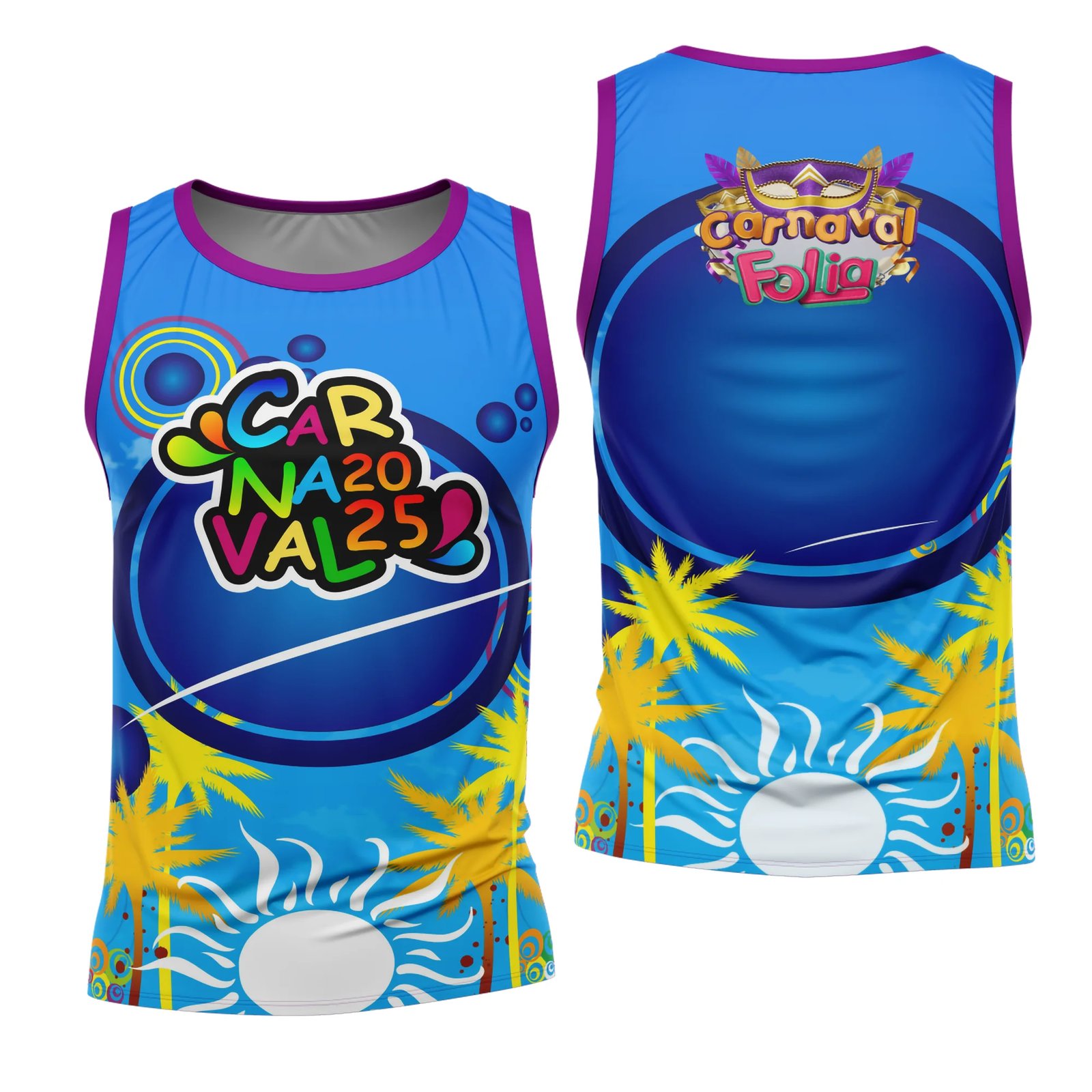 Arte Estampa Camisa Abadá de Carnaval 2026 - Modelo 23