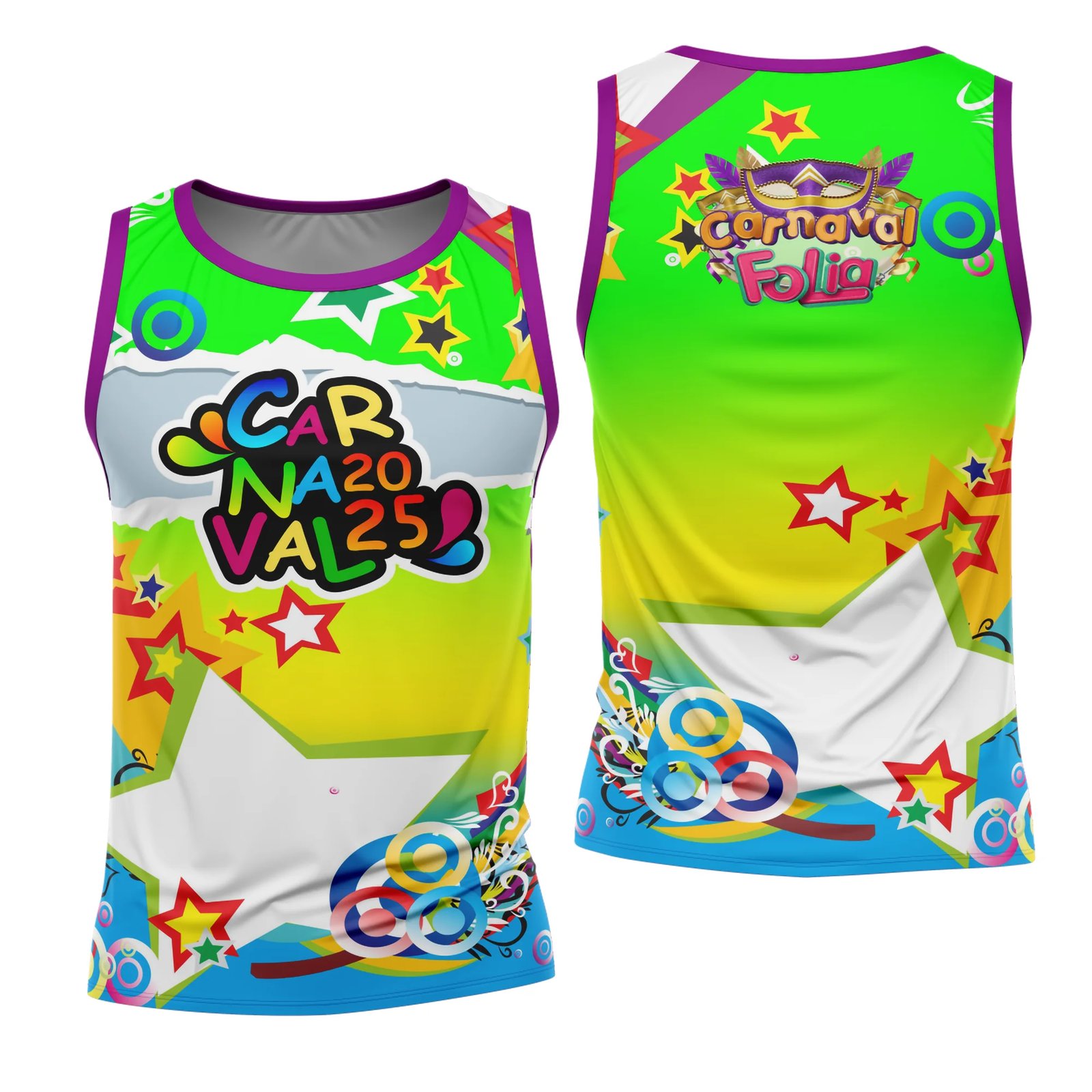 Arte Estampa Camisa Abadá de Carnaval 2026 - Modelo 23