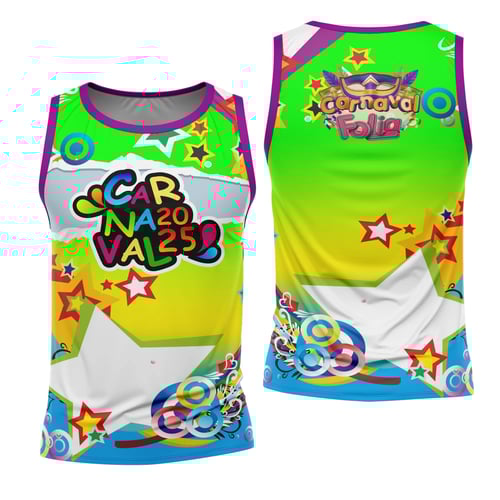 Arte Estampa Camisa Abadá de Carnaval 2026 - Modelo 23