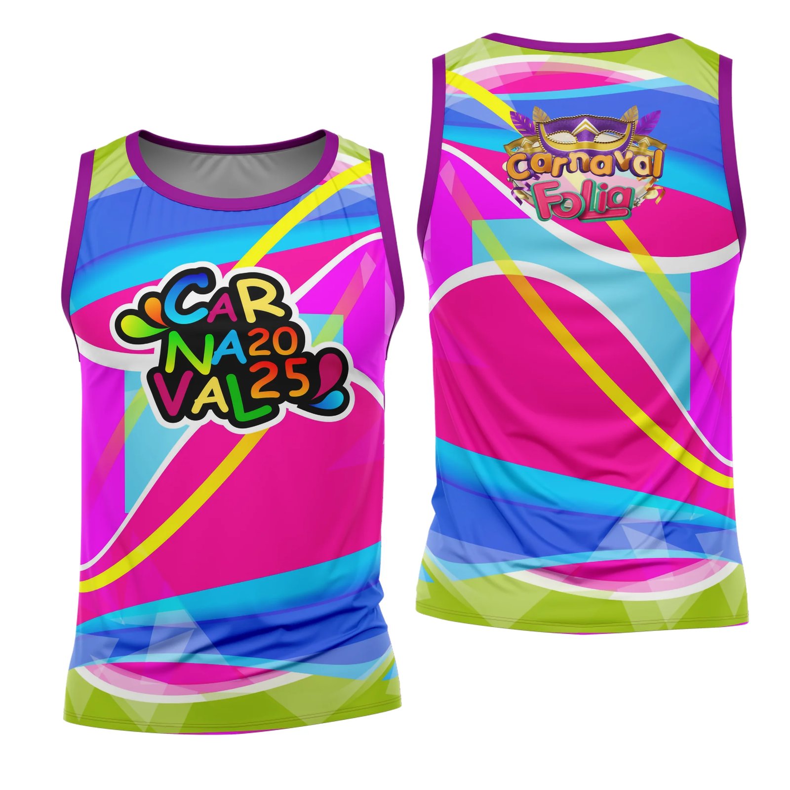 Arte Estampa Camisa Abadá de Carnaval 2026 - Modelo 23