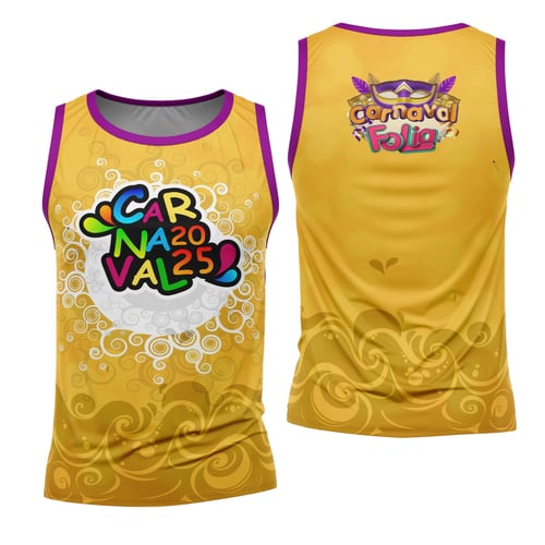 Arte Estampa Camisa Abadá de Carnaval 2026 - Modelo 23