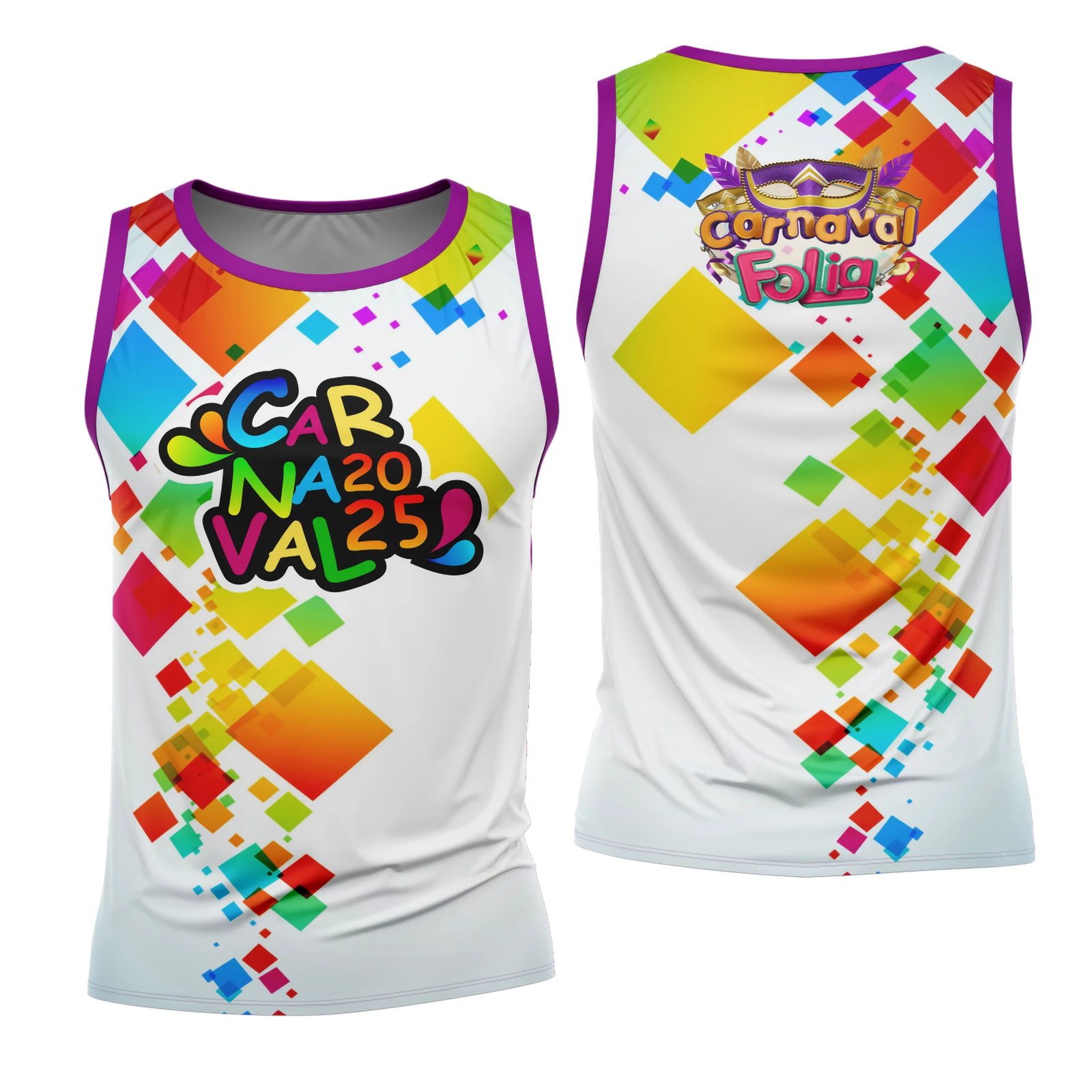 Arte Estampa Camisa Abadá de Carnaval 2026 - Modelo 23