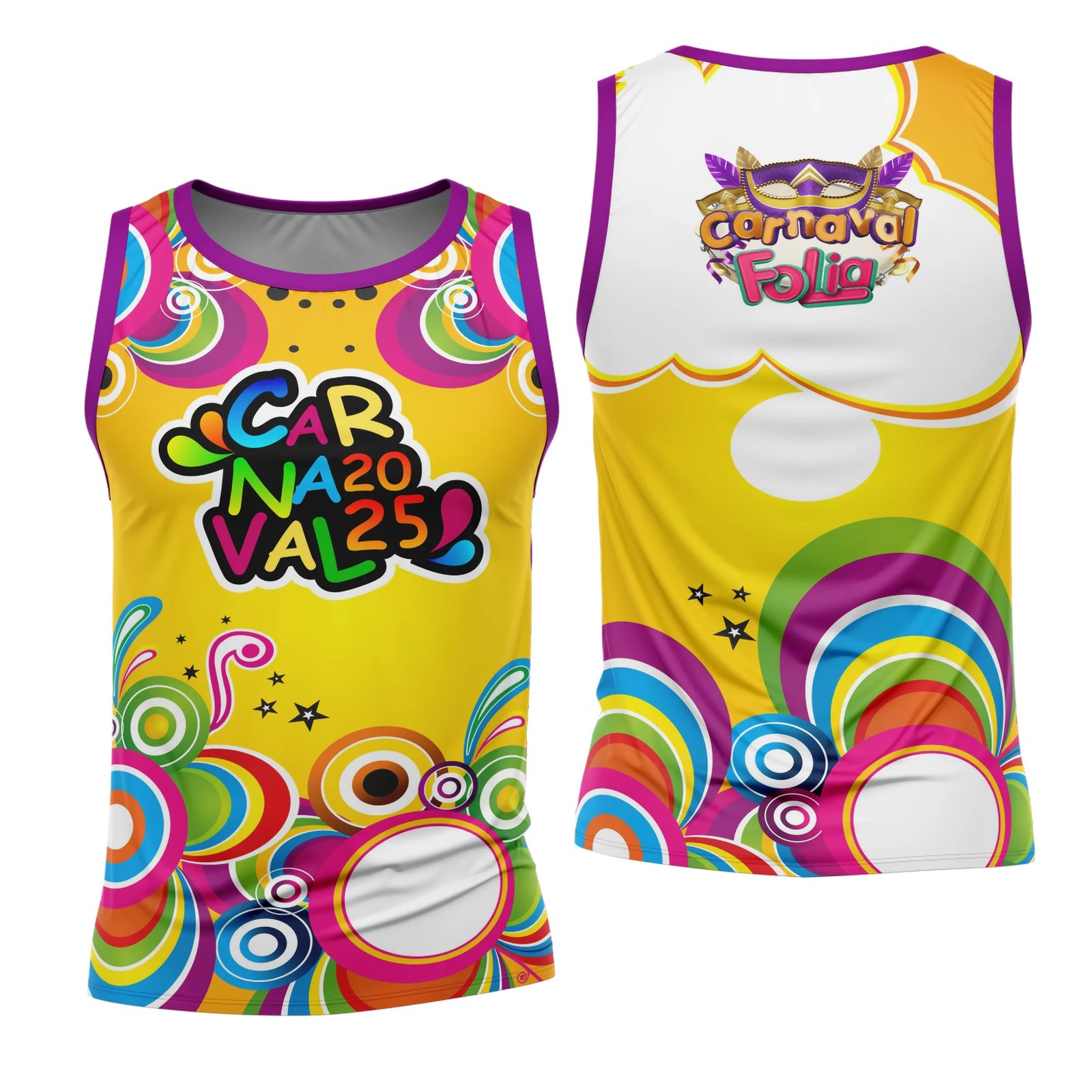 Arte Estampa Camisa Abadá de Carnaval 2026 - Modelo 23