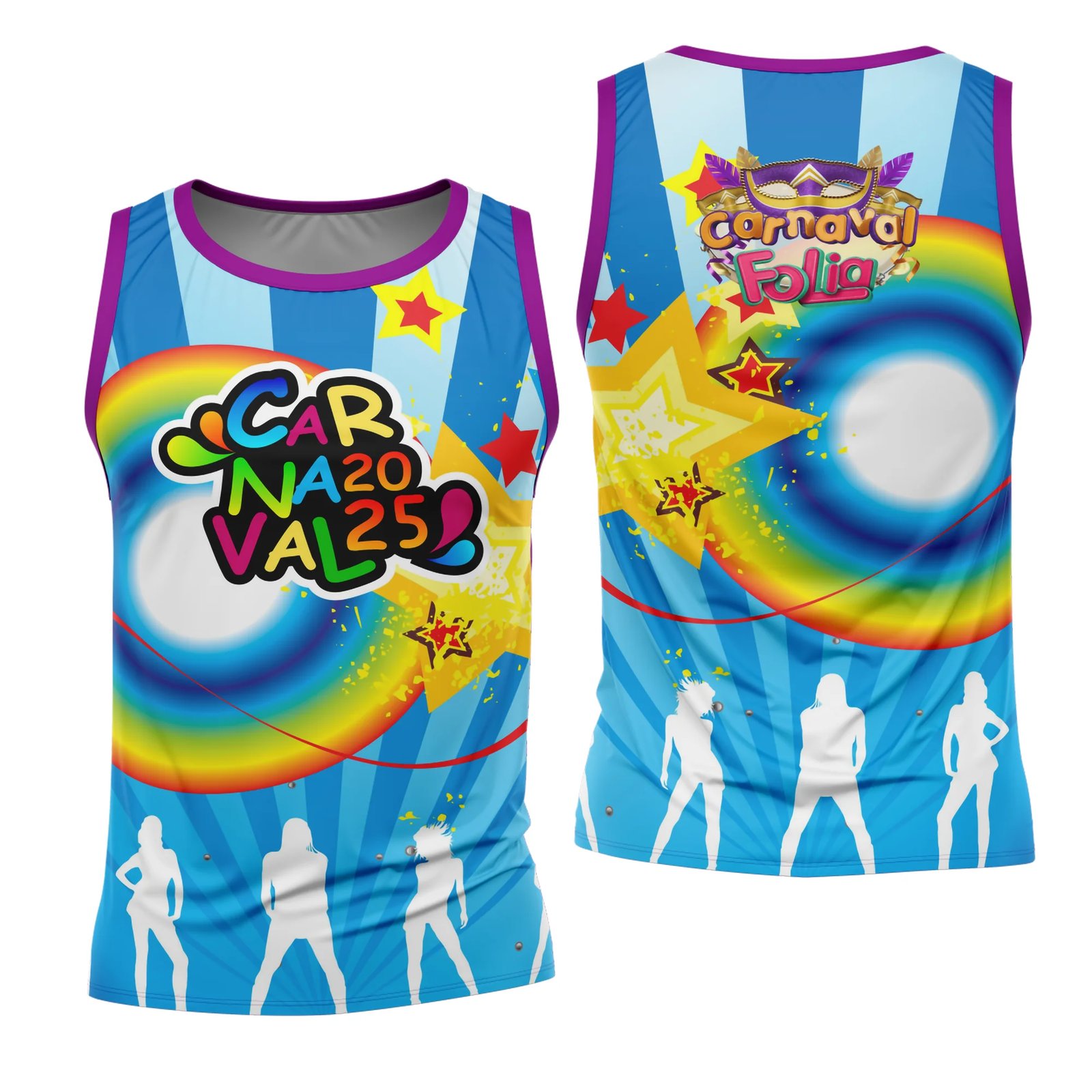 Arte Estampa Camisa Abadá de Carnaval 2026 - Modelo 23