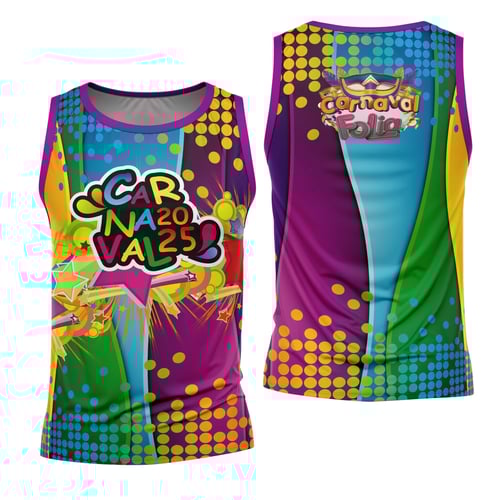 Arte Estampa Camisa Abadá de Carnaval 2026 - Modelo 23