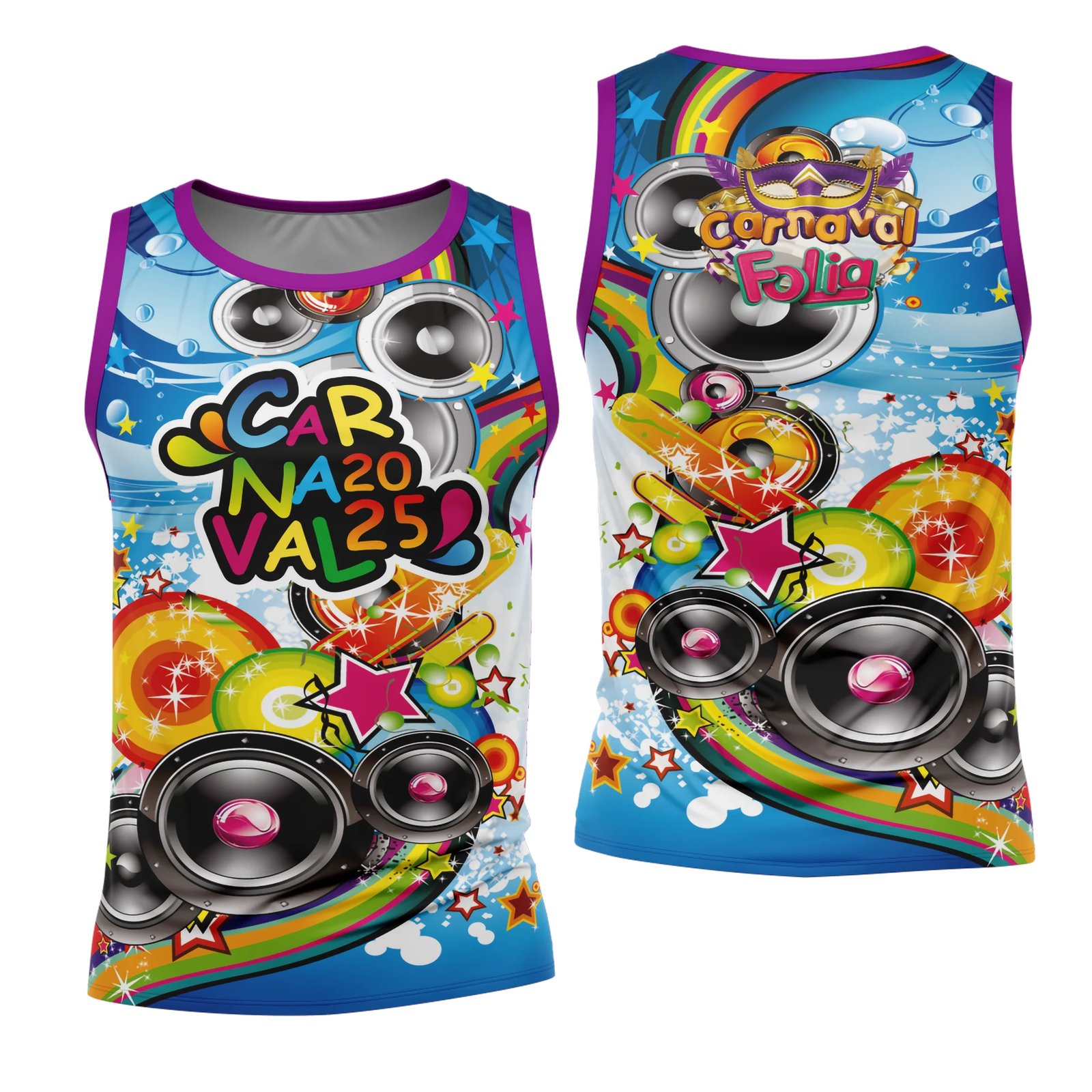 Arte Estampa Camisa Abadá de Carnaval 2026 - Modelo 23