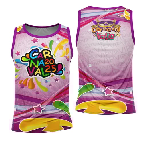 Arte Estampa Camisa Abadá de Carnaval 2026 - Modelo 92