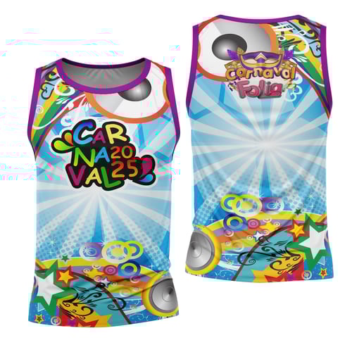 Arte Estampa Camisa Abadá de Carnaval 2026 - Modelo 93