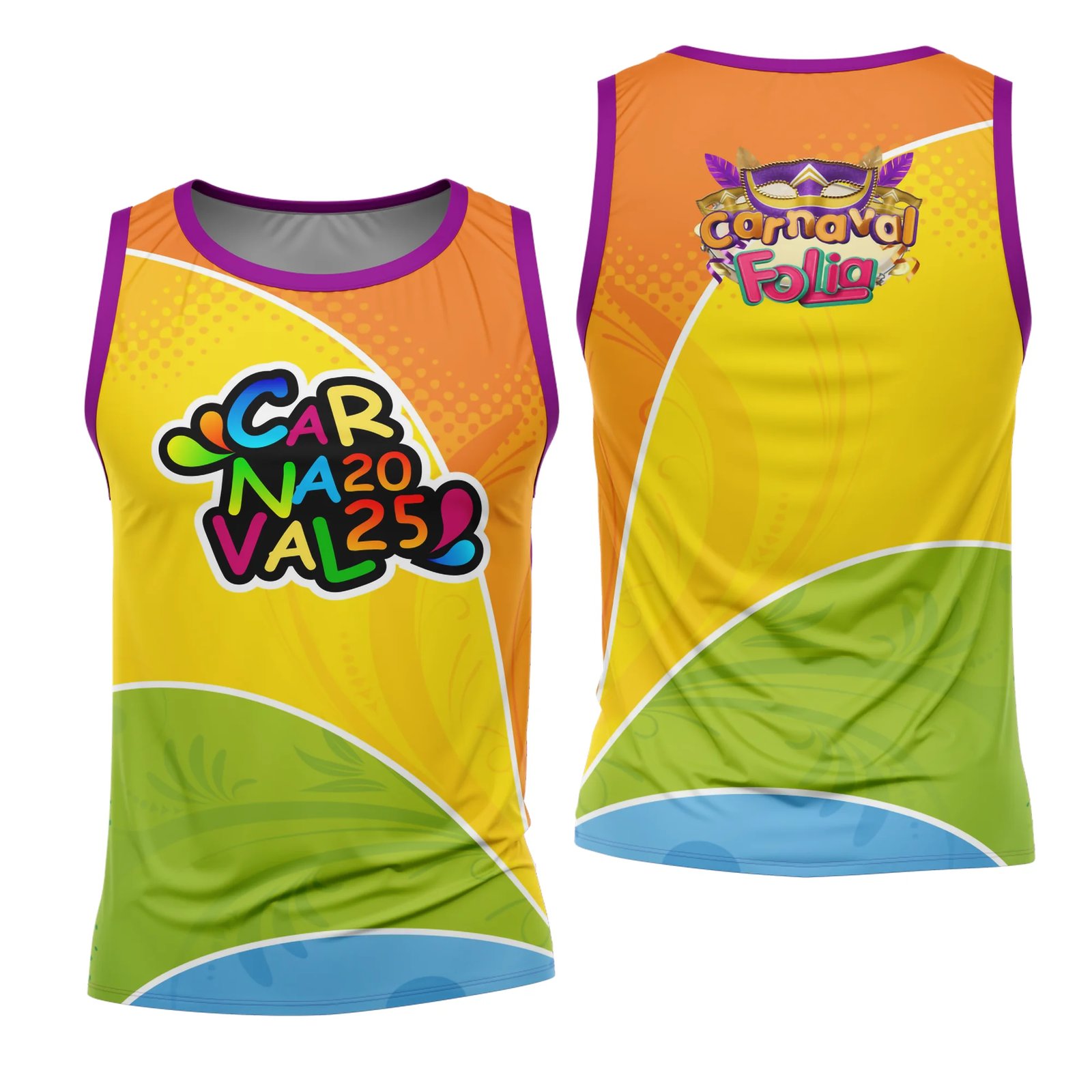 Arte Estampa Camisa Abadá de Carnaval 2026 - Modelo 23