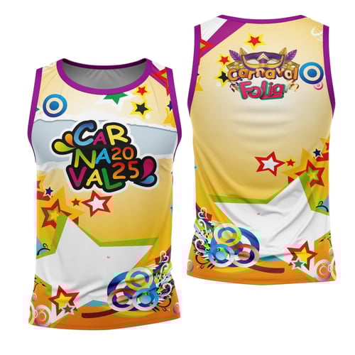 Arte Estampa Camisa Abadá de Carnaval 2026 - Modelo 99