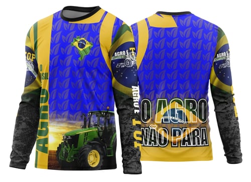Arte Estampa Camisa Agro 2026 Manga Longa - Modelo 18