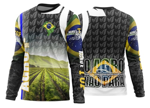 Arte Estampa Camisa Agro 2026 Manga Longa - Modelo 21