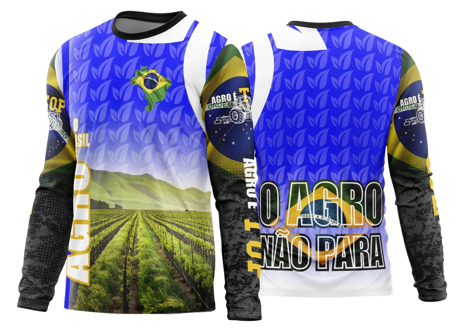 Arte Estampa Camisa Agro 2026 Manga Longa - Modelo 22